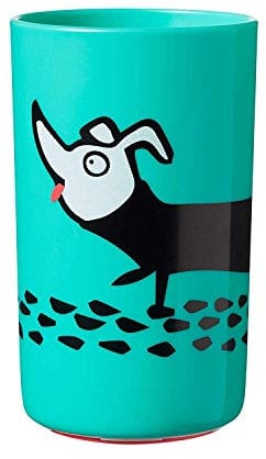 Tommee Tippee No Knock Trainer Cup for Toddlers with Clevergrip Base, 18m+, 300ml, Blue, 1 Pack