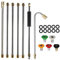 Luntus Gutter Cleaning Tool Pressure Washer - Extension Wands, Roof Cleaner Lance Nozzle - 4000 Psi 5 Tips, Window Washing Accessories, Power Washer