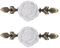 BESPORTBLE 2pcs Rose Ceramic Flower Cabinet Knobs with Bronze Backplate Vintage Kitchen Drawer Pull Handles Door Knob for Dresser Cupboard Wardrobe Kitchen White