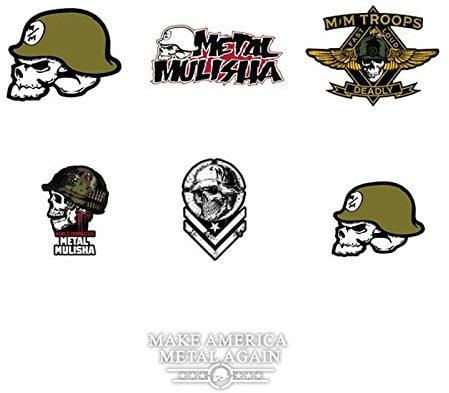 Metal Mulisha Unisex-Erwachsene Helmet Stickers Bandana, Mehrfarbig