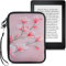 kwmobile Housse de Protection pour Liseuse - Étui de Protection 17 x 12 x 2 cm pour E-Reader en Néoprène - Rose Clair-Blanc-Rose Ancien