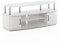 Furinno Jaya Grand Centre de Divertissement, Bois d'ingénierie, Chêne Blanc/Acier Inoxydable, 119,9 (L) x 49,8 (H) x 40,1 (P) CM