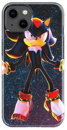 Sonic Shadow in Space Handyhülle, bedruckt und entworfen für iPhone, kompatibel, TPU, stoßfeste Schutzhülle