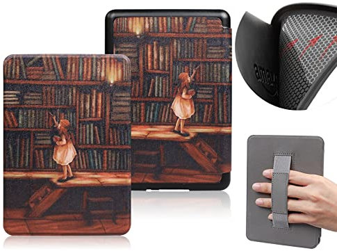 6.8 Inch Soft Protective Case for Kindle Paperwhite Fits 11th Generation 2021, Model M2L3EK & M2L4EK with Auto Wake/Sleep and Hand Strap - Durable Shockproof Case