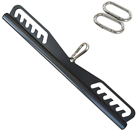 KORIKAHM Adjustable Lat Pull down Bar, Cable Machine Attachments for Gym, Home Gym Fitness T-bar Row Pulldown Attachments, Lat Pull Down Machine Wide Grip Neutral Grip Handle (SP-B06)