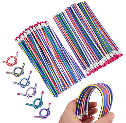 YiliYa 80pcs Biegebleistifte,Bunt Biegebleistift Flexible Biegsame Bleistifte Biegsam Magic Biegebleistift für Kinde Kleine Geschenke für Jungen Mädchen