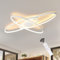 GBLY Deckenlampe LED Deckenleuchte Wohnzimmer: Wohnzimmerlampe Dimmbar Modern Weiß Schlafzimmerlampe 68W Design mit Fernbedienung Deckenbeleuchtung für Schlafzimmer Esszimmer Büro 85 * 62 * 5 cm