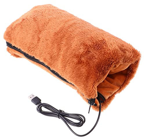 NOLITOY 1 Pc Scaldamani USB Manicotti Riscaldati Portatili Guanti Riscaldati USB USB Cuscino per Manicotti Guanto Riscaldato da Donna Flanella Polso Borsa di Peluche