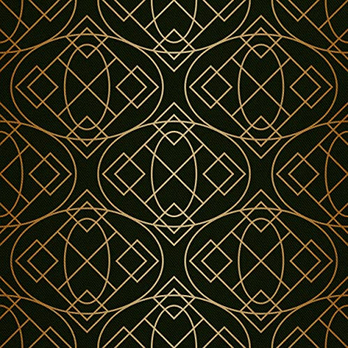 HEKO PANELS Stoff Oxford Wasserdichte Meterware Canvas-Stoff Polyester Stoff Zum Nähen Nähstoffe Möbelstoffe Dekostoffe Handwerken Wasserabweisend Blickdicht Geometrisches Muster 2 Meter 155 x 200 cm