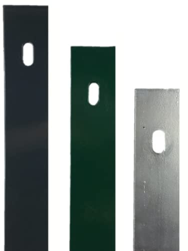 auf-mass24 Flachabdeckleiste für Zaunpfosten 60x40mm Nur Abdeckleiste Doppelstabmattenzaun (1030mm, RAL6005 Moosgrün)