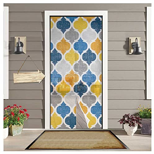 Gikko Marocco Zanzariere Magnetiche Zanzariere Zanzariere Magnetiche Colorate Anti-insetti Volanti Insetti Tenda Magnetica Schermo (Colore: L, Dimensioni: 100W* 208H(cm))