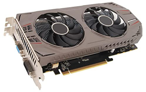 GTX 750 Ti Graphics Card, 2GB GDDR5 128bit Gaming Video Card with Dual Cooling Fan, PCI Express 3.0, HDMI, DVI D, VGA, GPU Graphics Card for PC Computer