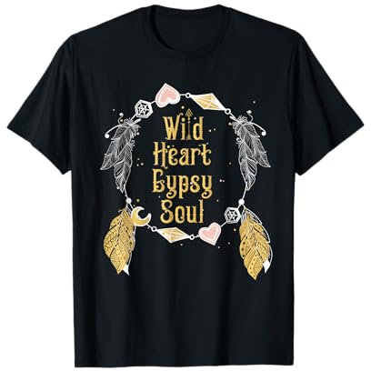 Wild Heart Gypsy Soul Dreamcatcher Boho Geschenk-T-Shirt T-Shirt