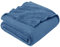 EHEYCIGA Kuscheldecke flauschig, weiche warme Fleecedecke 230x270 als Decke Sofa, Wohndecke oder Couchdecke überwurf, GrauBlau