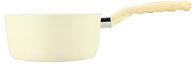 MENASTYL - Casserole 18cm Colorama crème - En Aluminium - Revêtement antiadhésif en céramique - Tous feux dont induction