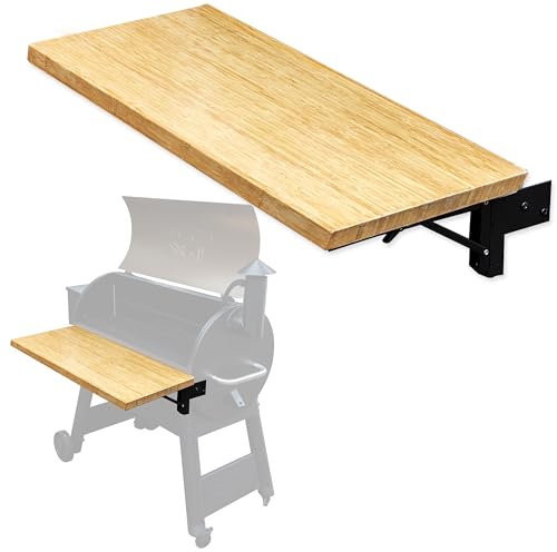 Iron Forge Tools 26x12 Holz Klappgrill Regal Zubehör - Holzkohlegrill Zubehör für Pellet Smoker Grill - Kompatibel mit Traeger Pro 22, Pro 575, Ironwood 650 Series Texas Elite, Eastwood
