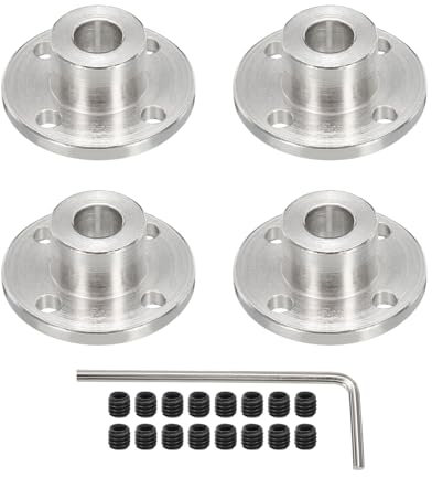 sourcing map 8mm Inner Dia H13 x D16 Rigid Flange Coupling Motor Guide Shaft Coupler Motor Connector for DIY Parts