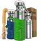 Blockhütte Botella Agua Acero Inoxidable con Cubierta de Silicona I 750ml Botella Termica, Cantimplora Acero Inoxidable I Water Bottle Apta para Lavavajillas I Garrafa Termica, Termo - azul