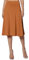 Skang Knielanger Rock Damen Sommer Einfacher Komfort-Basic-Stretch-Rock in A-Linie mit ausgestelltem Knie für Damen Wollrock Kurz (Yellow, XL)