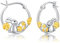 MEDWISE Hase Creolen Ohrringe Damen 925 Sterling Silber Kaninchen Ohrringe 18.5mm Gänseblümchen Creolen Tier Schmuck Hasen für Frauen Tochter Mädchen Mutter Mama Freundin Frau Ostern Geschenke