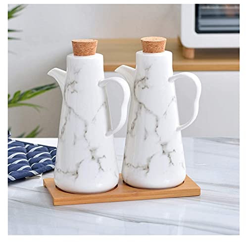 GeRRiT Botella de Aceite de Oliva o Botella de vinagre, Botella dispensadora de Aceite de Oliva, Botella de Aceite con Corcho, vinagrera de Salsa de Soja, Recipiente dispensador