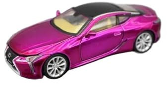 RSFIL Modèle de Voiture Miniature moulé sous Pression 1:64 for Lexus LC500, Ornement de véhicule Fini, Collection de Voiture Jouet Rose