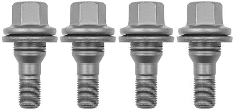 QXCFTW 4Pcs Wheel Bolts, Wheel Bolts Nuts Studs,Wheel Stud, Wheel Bolts, Anti-Theft Screw Bar for C2 C3 C4 C5 Peugeot 206 307 Thread M12 x 1.25
