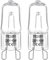 Blakapoo G9 Halogen Oven Bulbs 40W 230V, Dimmable Capsule Bulbs Warm White 2800K, Cooker Oven Light Bulb for Oven and Microwave 300 Degree C Heat Tolerant Light Bulbs, Pack of 2