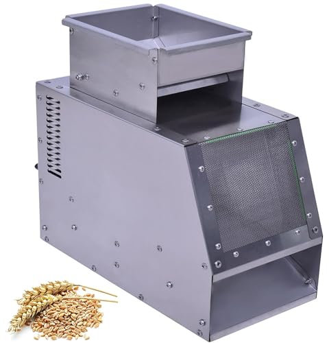 KJHYYPP Edelstahl-Vogelfutter-Muschelsplitter, elektrische Getreidewerfer-Siebmaschine, mit Doppelschublade, für Hirse, Verschiedene Körner, Melonensamen