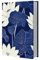 NBEADS Blauer Lotus Buchdeckel, Dehnbarer Bucheinband Jumbo Stoff Buchhüllen Wiederverwendbarer Buchschutz für Hardcover Lehrbücher Paperback bis zu 20.6x27.4cm