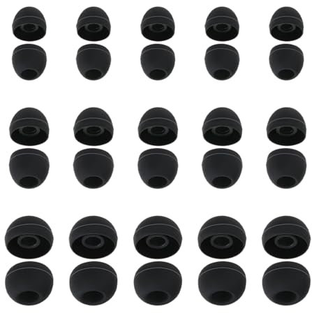 SGERUFZ 30 Pcs Auriculares de Silicona Almohadillas para Almohadillas de Silicona Suaves Accesorios para Auriculares Repuestos Cubiertas para Auriculares Compatibles con la Mayoría de Auriculares
