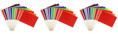 Kisangel 3 Sätze Markierungsfahne Für Versorgungsunternehmen Rasen Flaggen Anlage Grün Solarleuchten Im Freien Bewässerung Utility-flag Landschaftsfahnen Polyester Colorful 10 Stück * 3