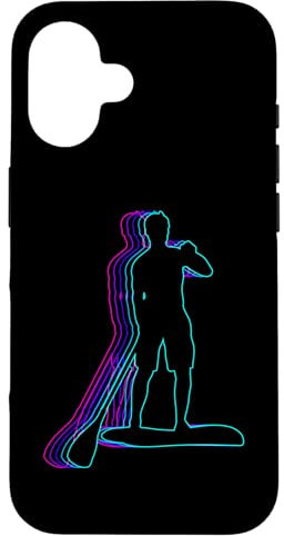 iPhone 16 Retro SUP Stand Up Paddling Vaporwave Case