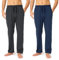 Timone Herren Schlafanzugshose Lang Pyjamahose aus Baumwolle Freizeithose Schlafhose Loungewearhose mit Taschen Nachtwäsche Hose für Herren Sleepwear TPP-001 ((2Pack) Dunkelblau/Anthrazit, 6XL)