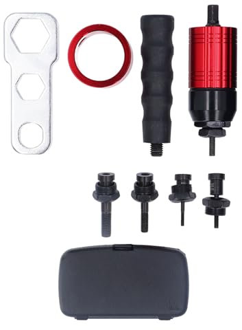 XTevu Rivet Nut Adapter, Drill Adapter for Manual and Electric Rivet Nut Guns, Metal Clutched Rivet Nut Tool