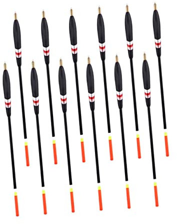 UPKOCH Wooden Fishing Floats 12pcs Set of Fishing Floats Coarse Waggler for Sea Coarse