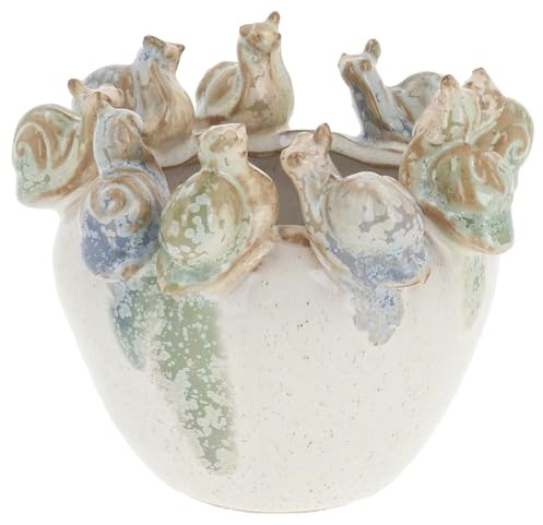 Shudehill Giftware Ceramic Snail Craft Vase & Planters in Small and Medium sizes (Planter Small)