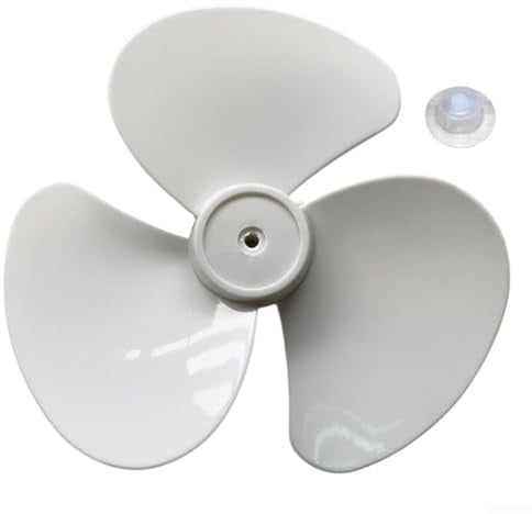 Eawfgtuw 30,5 cm Lüfterblatt Montage Dreiflügel-Design weiße Kunststoff-Lüfterteile mit Mittelhalterung für Tischventilator Schreibtischventilator