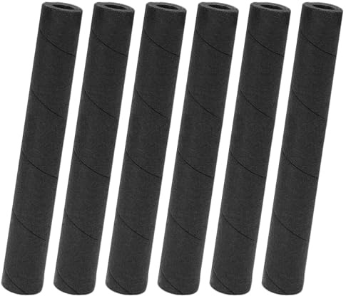 Pipe Insulation Foam Tube, 6-Piece Pipe Wrap Set, Black Hollow Tubes Covers with Shock Absorption and Weather , for Outdoor Gym Equipment, AC Units, Roof Racks, Indoor Guitar Stands