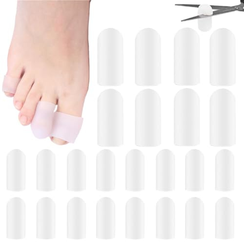 20 st tåskydd silikon, tåskydd liten tå, tå-gel-tåhätta | Genomskinlig gel tå små tåkuddar, mjukt tåskydd, aloe vera extrakt infunderat silikon tåskydd