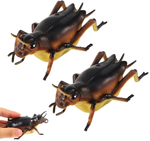 BTFO Cricket Noise Maker Prank with 9 Sounds, Annoying Noise Chirp Device Machine with Realistic Cricket Shape Design Funny Hidden Prank Gadgets for Outdoor Lawns Grass Home School Office