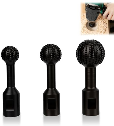 Fresa giratoria esférica para madera, talla de madera para 25 mm/30 mm/40 mm cincel esférico fresa para madera, M14 Fresa Madera Spherica, Apto para amoladoras angulares 115/125 mm Set de 3