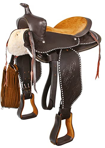 WALDHAUSEN Round Skirt Westernsattel, Little Joe, braun