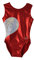 Obersee O3GL011CXS - Mädchen Gymnastikanzug, Größe XS, red heart