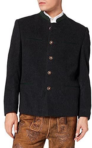 Stockerpoint Stachus Herren Trachtenjanker, Anthrazit, 60