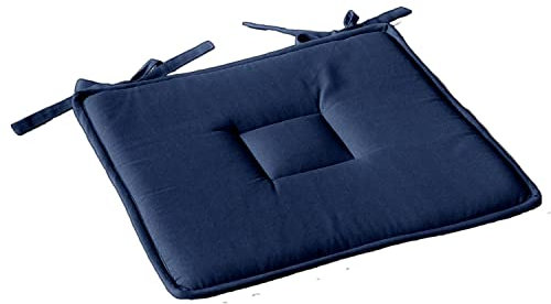 Enjoy Home 2007AUG040040 – Sitzkissen, Baumwolle, 40 x 40 cm, Marineblau, 40 x 40