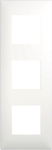 plaque 3 postes arnould espace evolution blanc