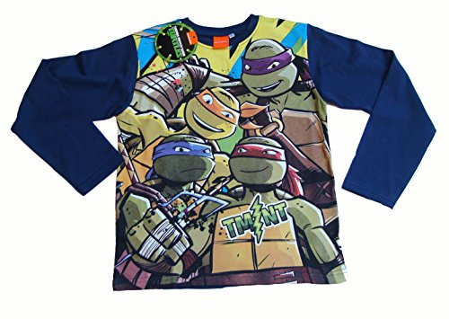 Nickelodeon Jungen Camiseta Tortugas T-Shirt, Marineblau, 6