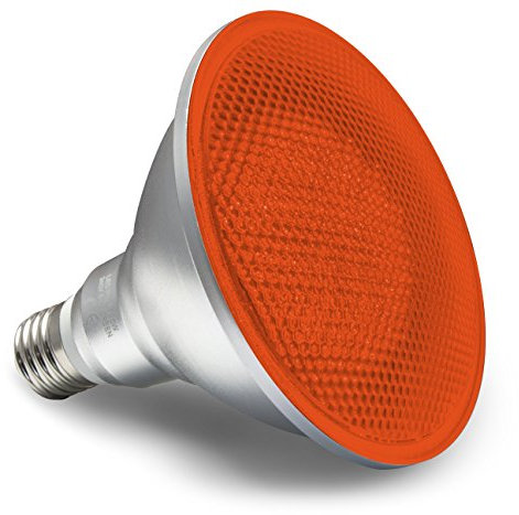 Long Life Lamp Company PAR38 LED Light Bulb RED 15w Reflector Bulb E27 Edison Screw Spotlight Super Bright IP65 Outdoor Garden Spike Light Bulb