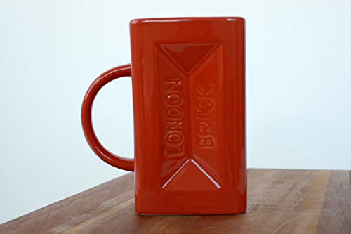 Gift Republic Brick Mug, Ceramic, Brown, 1 Count (Pack of 1)